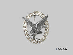 Germany, Luftwaffe. A Radio Operator and Air Gunner Badge, Aluminum Version, Refurbished Example by C.E. Juncker
