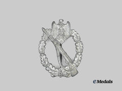 Germany, Wehrmacht. An Infantry Assault Badge, Silver Grade, Unknown Maker Variant