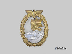 Germany, Kriegsmarine. An Auxiliary Cruiser War Badge, Variation 1, by Schwerin