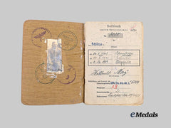 Germany, Heer. A Soldbuch to Hellmuth May, Territorial Army