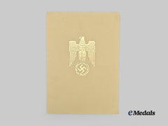 Germany, Wehrmacht. A Formal Promotion Document for Oberst Walther Hiersemenzel, with Keitel Signature