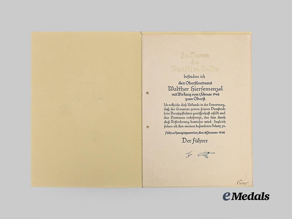 germany,_wehrmacht._a_formal_promotion_document_for_oberst_walther_hiersemenzel,_with_keitel_signature_e_medals__g63204_3