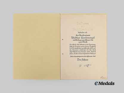 germany,_wehrmacht._a_formal_promotion_document_for_oberst_walther_hiersemenzel,_with_keitel_signature_e_medals__g63204_3