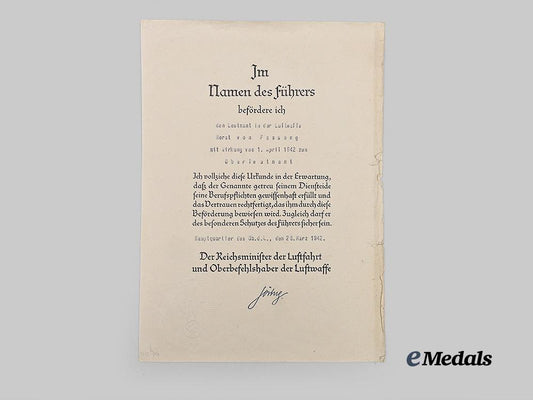germany,_luftwaffe._a_rare_promotion_document_for_oberstleutnant_horst-_günther_von_fassong,_fighter_ace_and_bodenplatte_k_i_a_e_medals__g63205_2