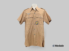 Germany, Luftwaffe. A Tropical Short Sleeve Service Shirt for a Decorated Fallschirmjäger Unteroffizier