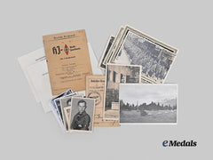 Germany, HJ. A Mixed Lot of Youth Postcard and Documents