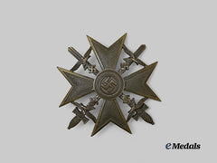 Germany, Wehrmacht. A Spain Cross, Bronze Grade with Swords, by J. Godet & Sohn
