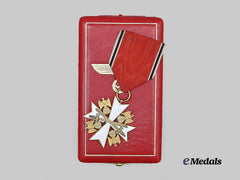 Germany, Third Reich. A Rare Order of the German Eagle, III Class Merit Cross with Swords and Case, Type 1