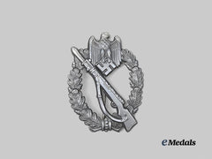 Germany, Wehrmacht. An Infantry Assault Badge, Silver Grade, Sohni, Heubach & Co. Design