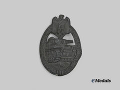 Germany, Wehrmacht. A Panzer Assault Badge, Bronze Grade, Refurbished Example by Edelmetallwerke List & Hertl