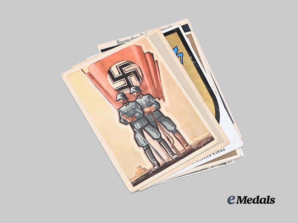 germany,_third_reich._a_mixed_lot_of_postcards,_with_wehrmacht_and_labour_themes_e_medals__g63262_2