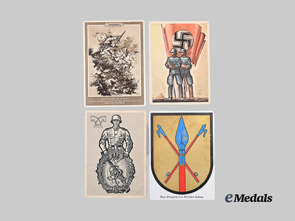 germany,_third_reich._a_mixed_lot_of_postcards,_with_wehrmacht_and_labour_themes_e_medals__g63262_5