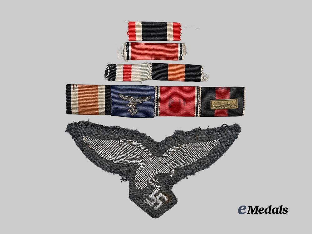 germany,_luftwaffe._an_officer's_breast_eagle,_with_ribbon_bars_e_medals__g63269_2