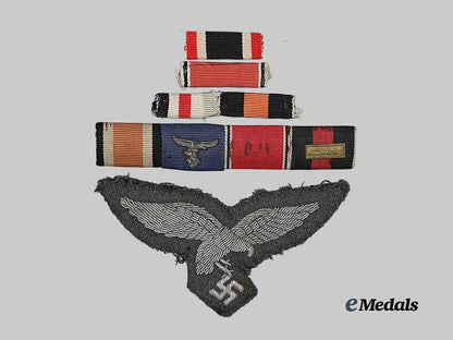 germany,_luftwaffe._an_officer's_breast_eagle,_with_ribbon_bars_e_medals__g63269_2