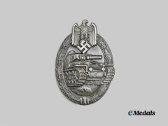 Germany, Wehrmacht. A Panzer Assault Badge, Bronze Grade, Refurbished Example by Frank & Reif