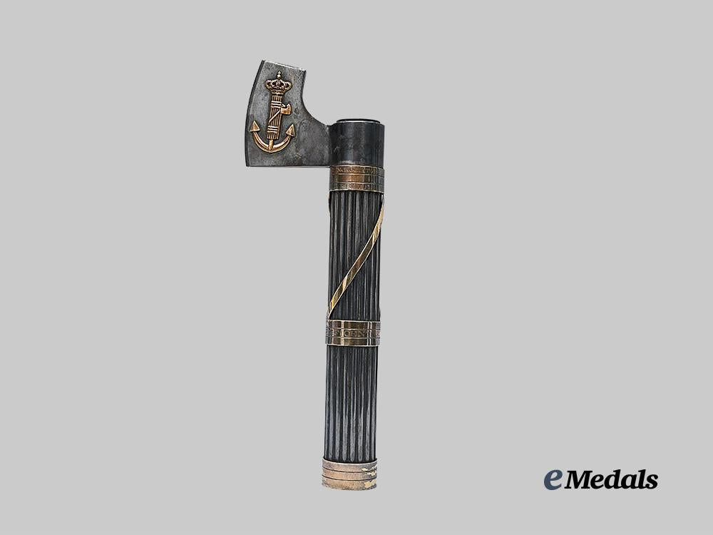 italy,_kingdom._a_rare_and_superb_commemorative_fasces_to_the_duke_of_genoa_from_the_crew_of_the_cruiser_fiume_e_medals__g63314_15