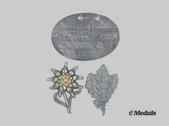 Germany, Imperial; Third Reich. An Identification Tag, with Jäger Insignia