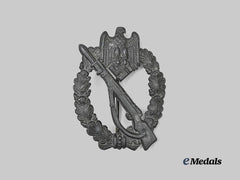 Germany, Wehrmacht. An Infantry Assault Badge, Silver Grade, Unknown Maker Variant