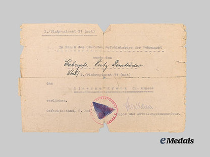 germany,_luftwaffe._an1939_iron_cross_i_i_class,_with8_may1945_document,_to_stabsgefreiter_fritz_demtröder_e_medals__g63369_10