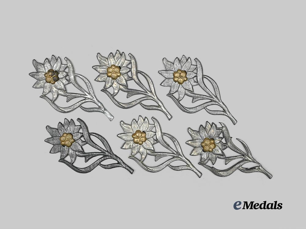 germany,_third_reich._a_lot_of_edelweiss_insignia_for_h_j_and_s_a_personnel_e_medals__g63392_2