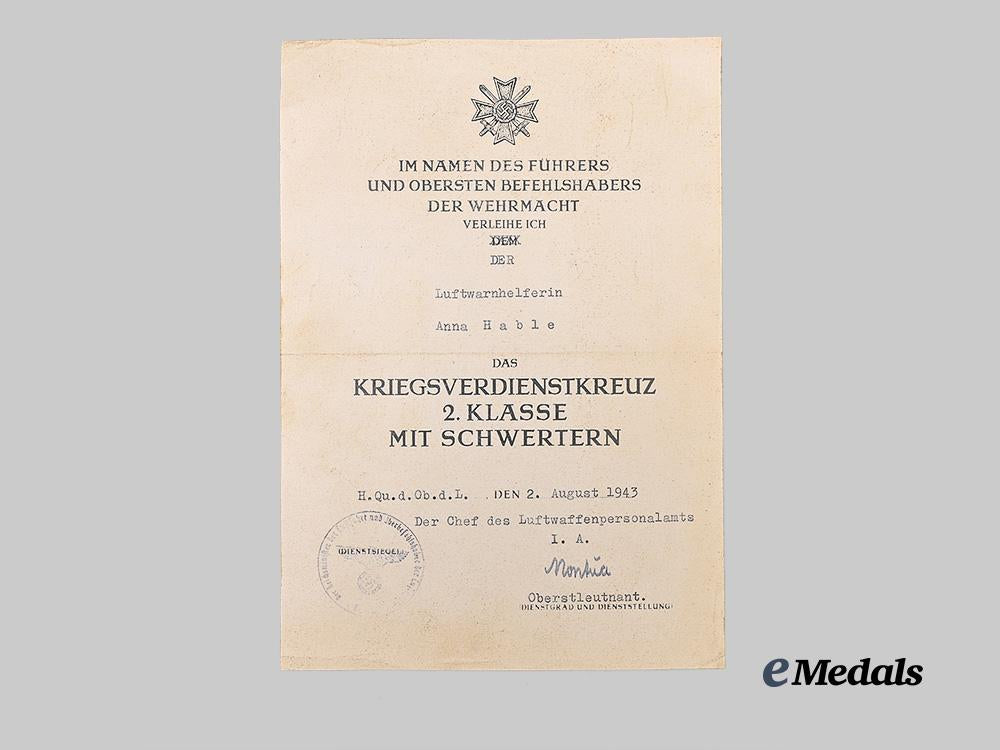 germany,_luftwaffe._a_female_auxiliary_war_merit_cross_and_death_notice_group_e_medals__g63422_9