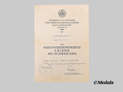 germany,_luftwaffe._a_female_auxiliary_war_merit_cross_and_death_notice_group_e_medals__g63422_9