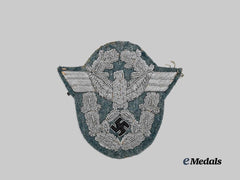 Germany, Ordnungspolizei. A Schutzpolizei Sleeve Eagle for Officer Ranks
