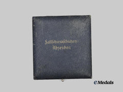 Germany, Luftwaffe. A Fallschirmjäger Badge Presentation Case, Brick Pattern Variant 3