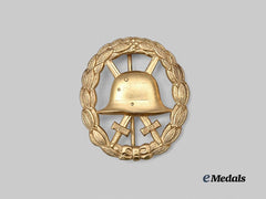 Germany, Imperial. A Mint Gold Grade Wound Badge, Cut-Out Version