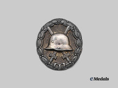 Germany, Imperial. A Rare Silver Grade Wound Badge, Hollow Screwback Version in Silver, by Paul Meybauer