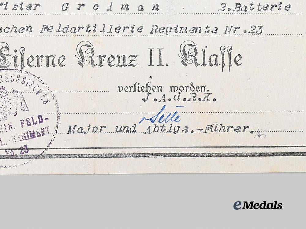 germany,_imperial._a1914_iron_cross_i_i_class,_with_case_and_award_document,_to_unteroffizier_grolman_e_medals__g63490_5