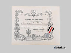 Germany, Imperial. A Pair of War Commemorative Medals of 1870/71, Combatant and Non-Combatant, with Award Documents