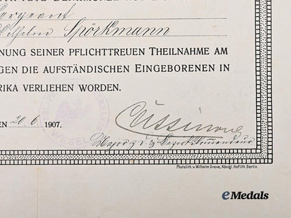 germany,_imperial._a_south_west_africa_medal_for_combatants,_with_award_document,_to_wilhelm_spörkmann_e_medals__g63519_4