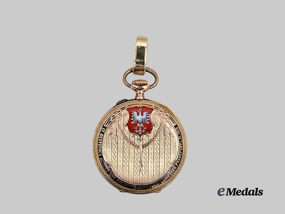germany,_imperial._a1912_german_marksmanship_competition50th_jubilee_pocket_watch_in_gold,_by_georges_favre-_jacot&_co._e_medals__g63520_7