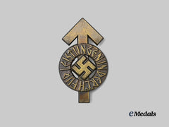 Germany, HJ. A Proficiency Badge, Bronze Grade, by Gustav Brehmer