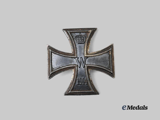 germany,_imperial._a_rare1914_iron_cross_i_class,_variant_pinback,_with_sedlatzek_mark_e_medals__g63550_2