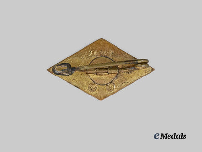 germany,_h_j._a_golden_honour_badge,_early_example,_by_ferdinand_hoffstätter_e_medals__g63552_3
