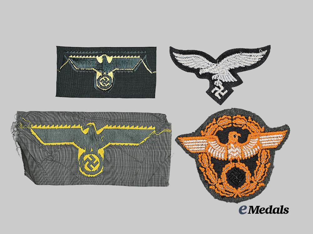 germany,_third_reich._a_lot_of_eagle_insignia_for_wehrmacht_and_police_personnel_e_medals__g63565_3
