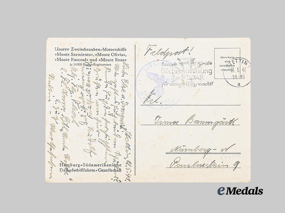germany,_kriegsmarine._an_s_s_monte_olivia_tally_ribbon_and_feldpost_postcard_e_medals__g63569_4