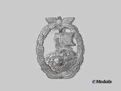 Germany, Kriegsmarine. An Auxiliary Cruiser War Badge, Variation 4, by Steinhauer & Lück