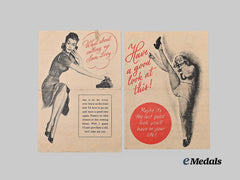 Germany, Third Reich. A Pair of Allied Morale-Breaking Propaganda Leaflets