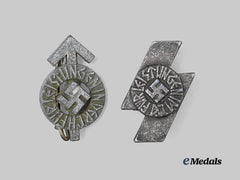 Germany, HJ. A Pair of DJ and HJ Proficiency Badges, Miniature Versions
