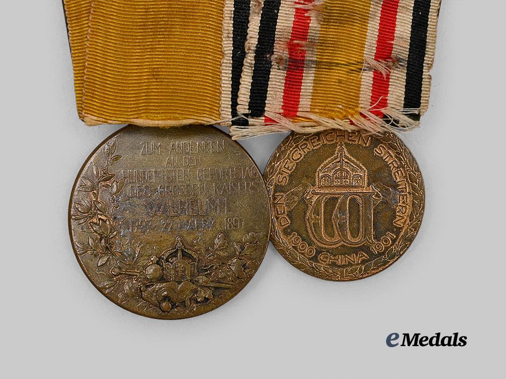 germany,_imperial._a_medal_bar_for_a_boxer_rebellion_combatant,_with_postcard_e_medals__g63750_6