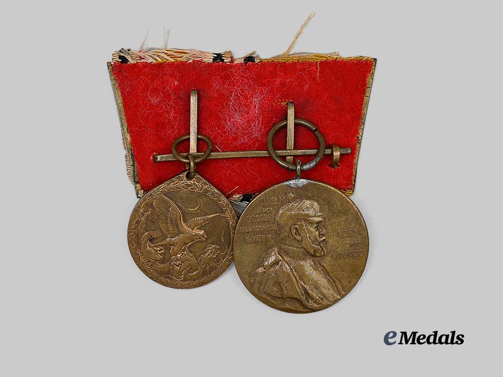 germany,_imperial._a_medal_bar_for_a_boxer_rebellion_combatant,_with_postcard_e_medals__g63750_7