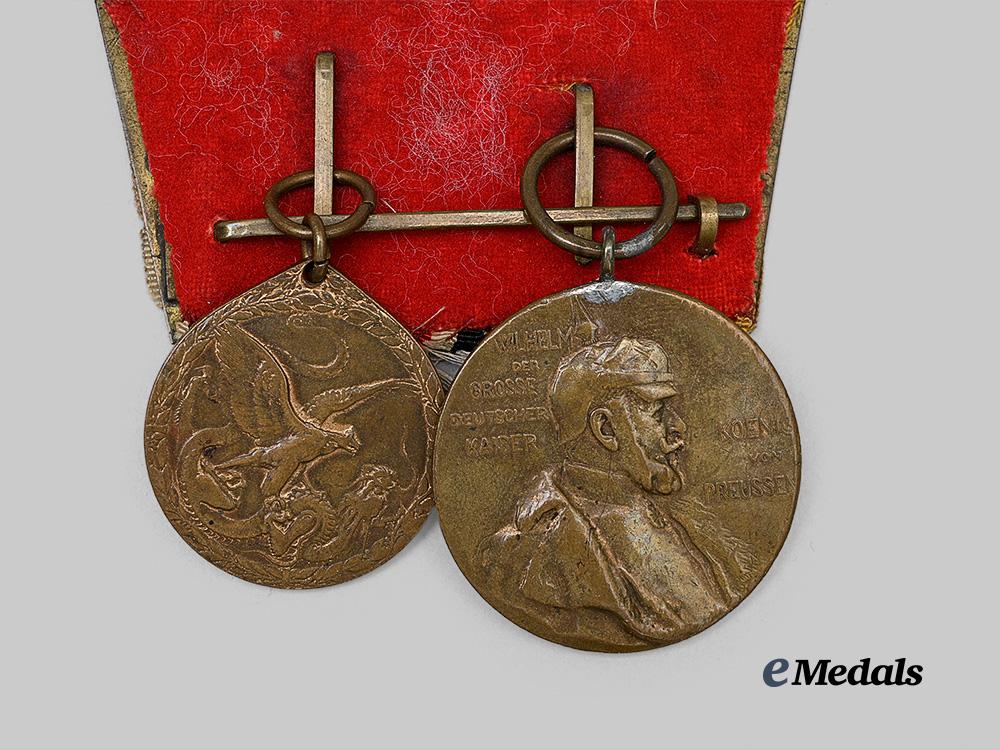 germany,_imperial._a_medal_bar_for_a_boxer_rebellion_combatant,_with_postcard_e_medals__g63750_8
