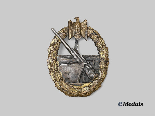 germany,_kriegsmarine._a_coastal_artillery_war_badge,_variation1,_by_c._e._juncker_e_medals__g63828_2