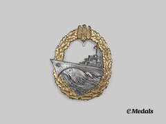 Germany, Kriegsmarine. A Destroyer War Badge, Early-War Example, by Gebrüder Wegerhoff