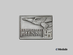 Germany, SA. A 1942 Jena SA-Brigade 42 Deployment Commemorative Badge, by Hermann Wernstein