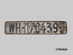 Germany, Heer. An Automobile/Truck License Plate