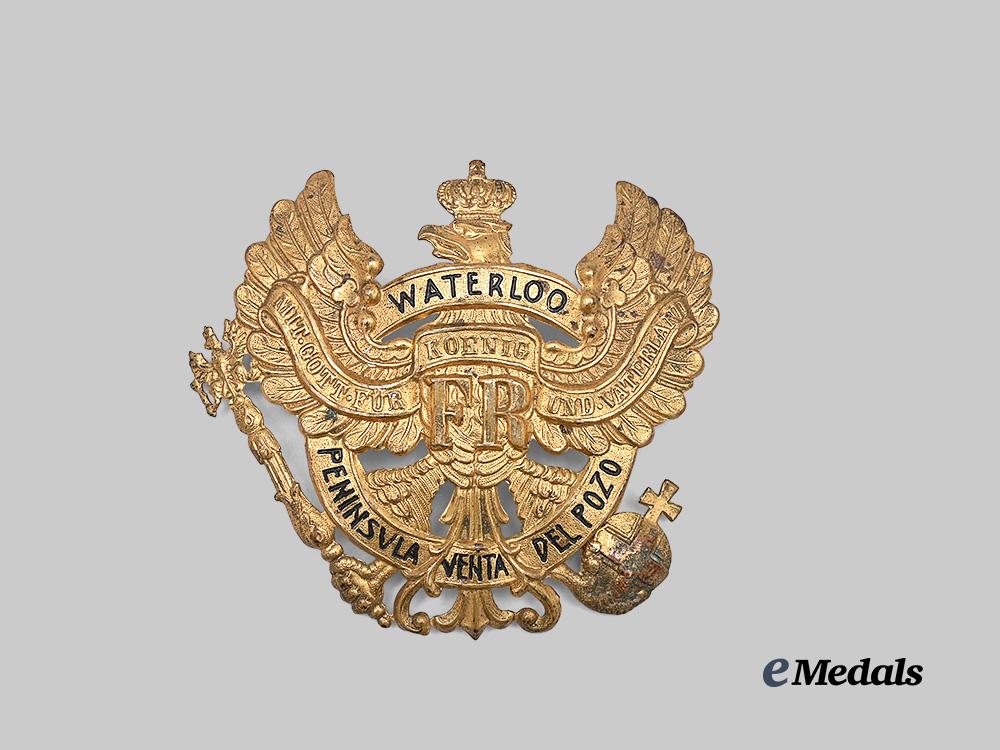 germany,_imperial._a_jäger-_bataillon_no.1_shako_plate_e_medals__g63955_2